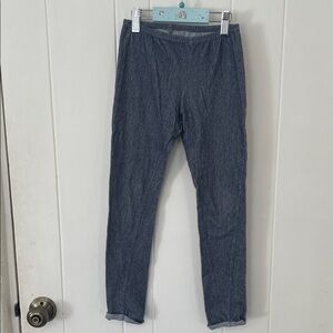 Magil Kids Stretch Denim-Look Leggings in Heather Navy
